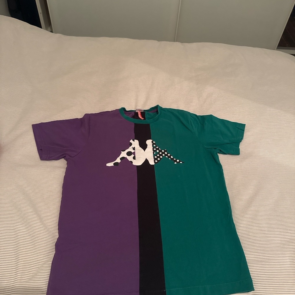 Kappa Purple and Green Graphic T-Shirt
